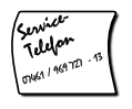 Servicetelefon 07461 - 969727-13